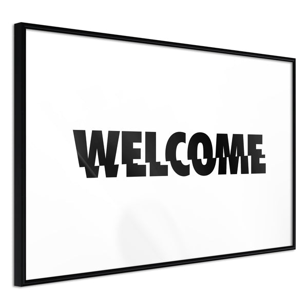 Poster - Welcome  - zwart