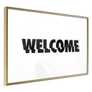 Poster - Welcome  - goud