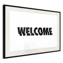 Poster - Welcome  - zwart passepartout