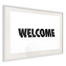 Poster - Welcome  - wit passepartout