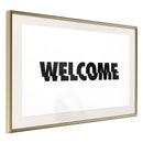 Poster - Welcome  - goud passepartout