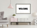 Poster - Welcome  - zwart passepartout