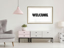 Poster - Welcome  - goud passepartout