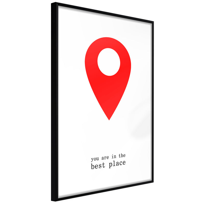Poster - The Best Location  - zwart