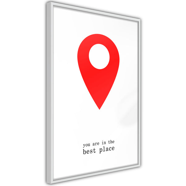 Poster - The Best Location  - wit