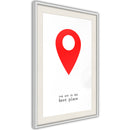 Poster - The Best Location  - wit passepartout