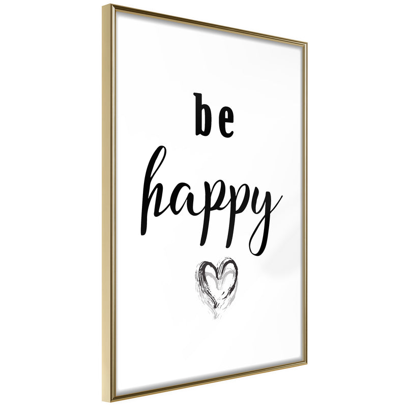 Poster - Don't Worry  - goud