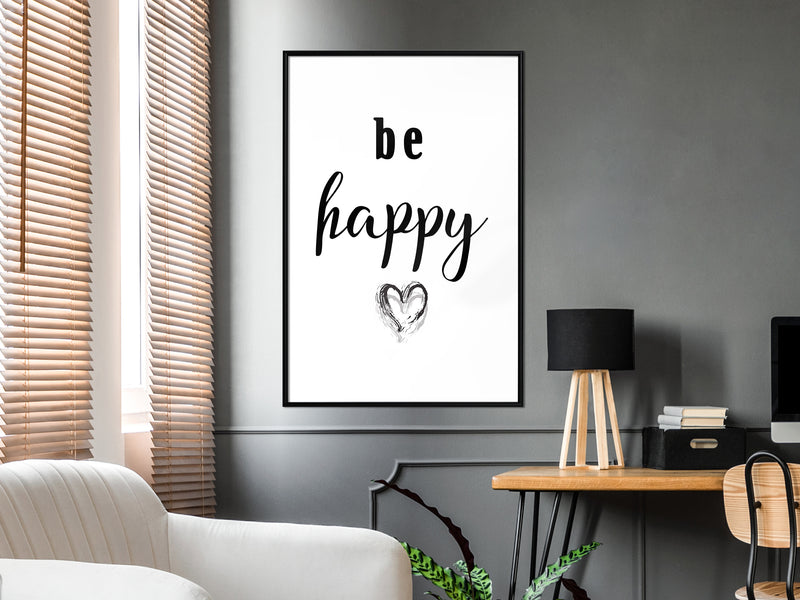 Poster - Don't Worry  - zwart