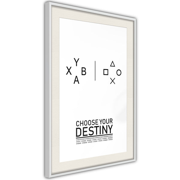 Poster - Which Team Are You On?  - wit passepartout