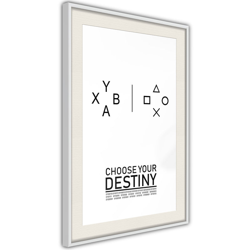 Poster - Which Team Are You On?  - wit passepartout