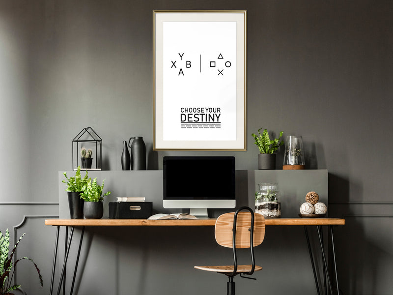 Poster - Which Team Are You On?  - goud passepartout