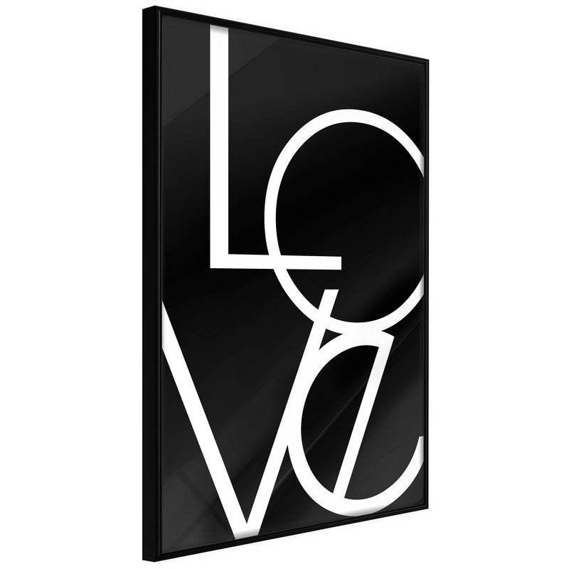 Poster - Simply Love  - zwart