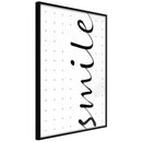 Poster - Smile  - zwart