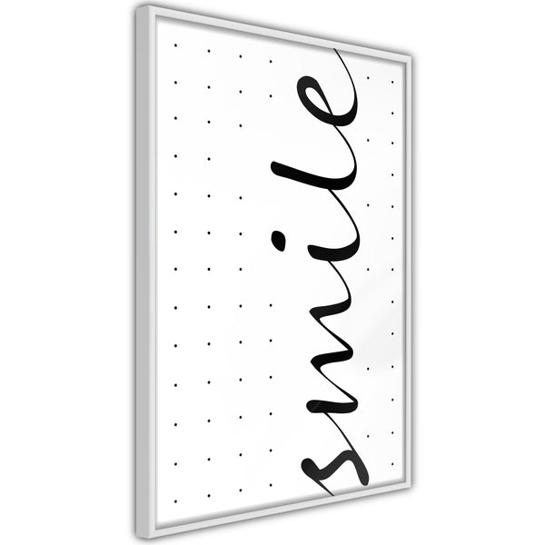 Poster - Smile  - wit