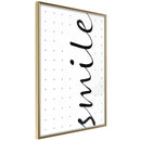 Poster - Smile  - goud