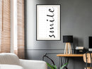 Poster - Smile  - zwart passepartout