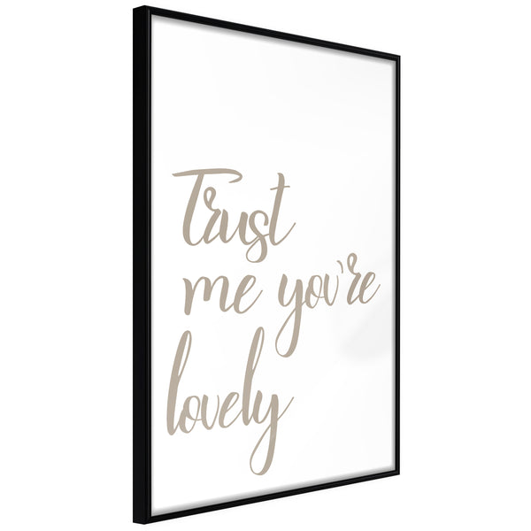 Poster - Compliment  - zwart