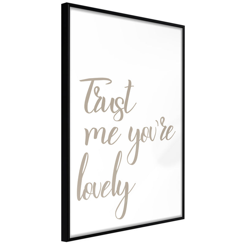 Poster - Compliment  - zwart