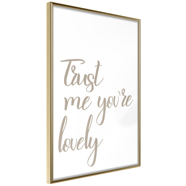 Poster - Compliment  - goud