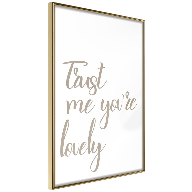 Poster - Compliment  - goud