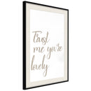 Poster - Compliment  - zwart passepartout