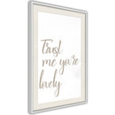 Poster - Compliment  - wit passepartout
