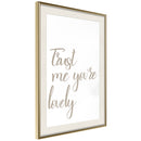 Poster - Compliment  - goud passepartout