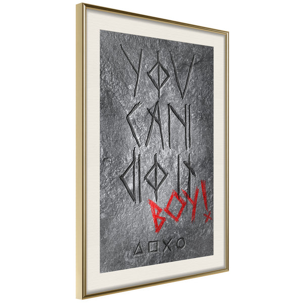 Poster - Daily Dose of Motivation  - goud passepartout