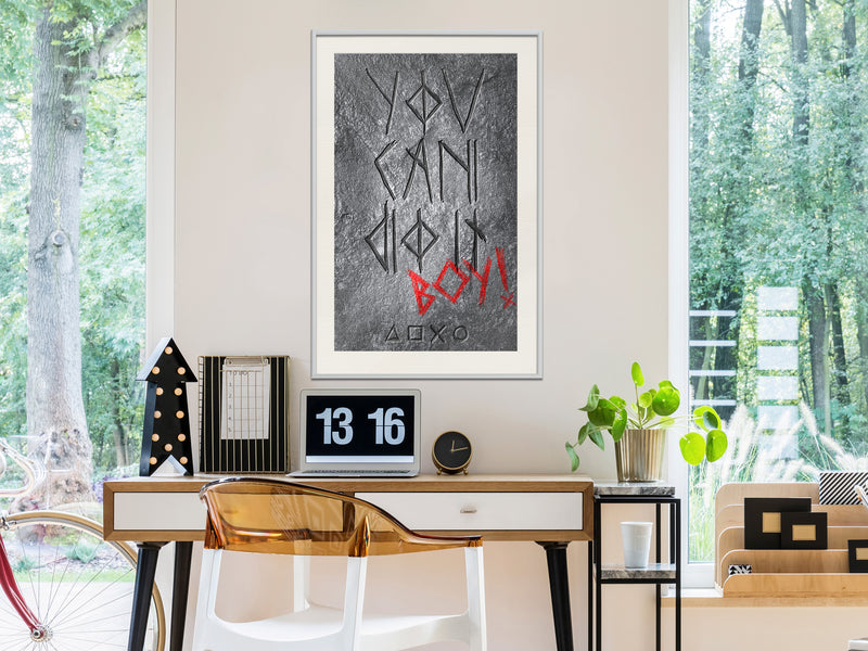 Poster - Daily Dose of Motivation  - wit passepartout