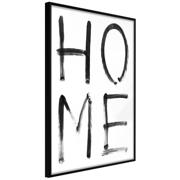 Poster - Simply Home (Vertical)  - zwart