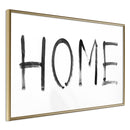 Poster - Simply Home (Horizontal)  - goud