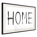 Poster - Simply Home (Horizontal)  - zwart passepartout