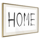Poster - Simply Home (Horizontal)  - goud passepartout