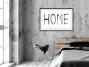 Poster - Simply Home (Horizontal)  - zwart passepartout
