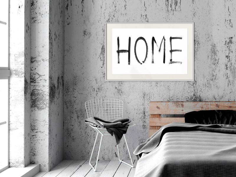 Poster - Simply Home (Horizontal)  - wit passepartout