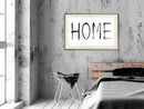 Poster - Simply Home (Horizontal)  - goud passepartout