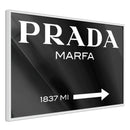 Poster - Prada (Black)  - wit