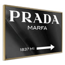 Poster - Prada (Black)  - goud