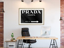 Poster - Prada (Black)  - goud passepartout