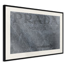 Poster - Prada (Grey)  - zwart passepartout