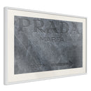Poster - Prada (Grey)  - wit passepartout