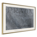 Poster - Prada (Grey)  - goud passepartout
