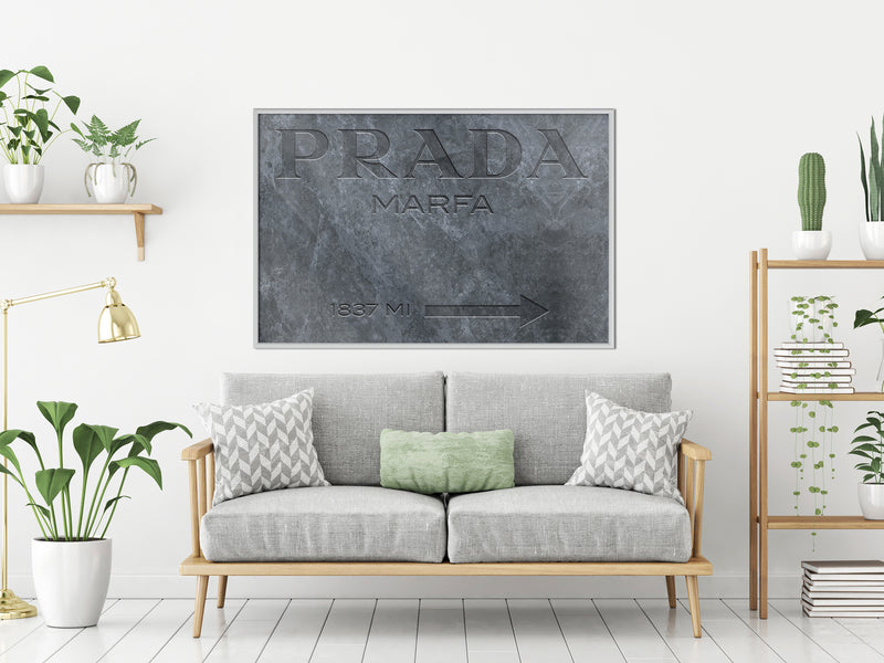 Poster - Prada (Grey)  - wit