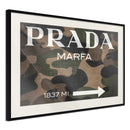 Poster - Prada (Camo)  - zwart passepartout