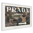 Poster - Prada (Camo)  - wit passepartout