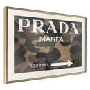 Poster - Prada (Camo)  - goud passepartout