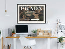 Poster - Prada (Camo)  - zwart passepartout