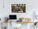 Poster - Prada (Camo)  - wit passepartout