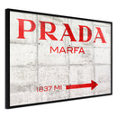 Poster - Prada (Red)  - zwart