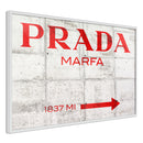 Poster - Prada (Red)  - wit